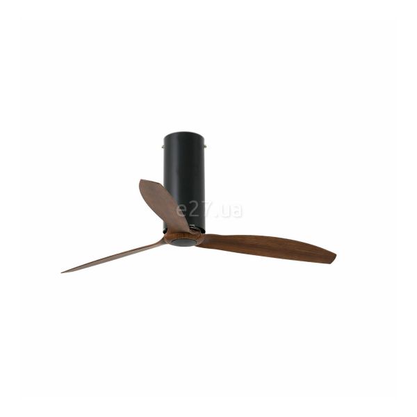 Потолочный вентилятор Faro 32037WP TUBE FAN Matt black/wood fan DC SMART