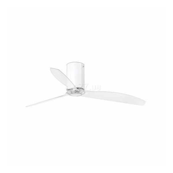 Потолочный вентилятор Faro 32038WP MINI TUBE FAN M Shiny white/transparent FAN M DC SMART