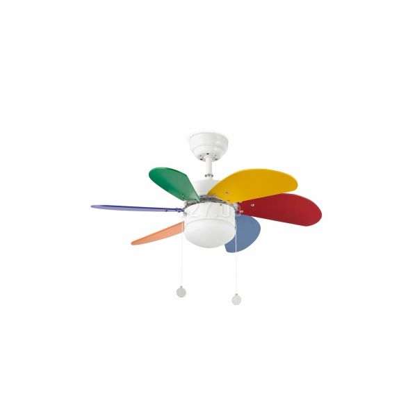 Люстра-вентилятор Faro 33179 PALAO S Multicolor fan