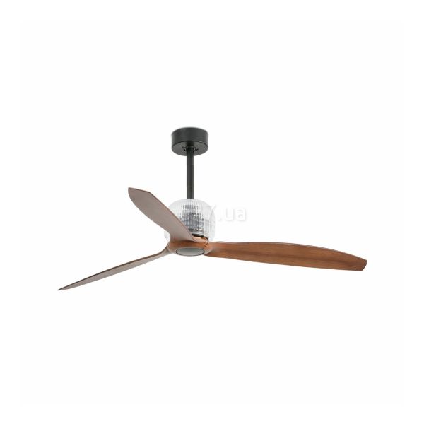 Стельовий вентилятор Faro 33395DWP DECO FAN M Black/wood FAN LED with DC SMART motor