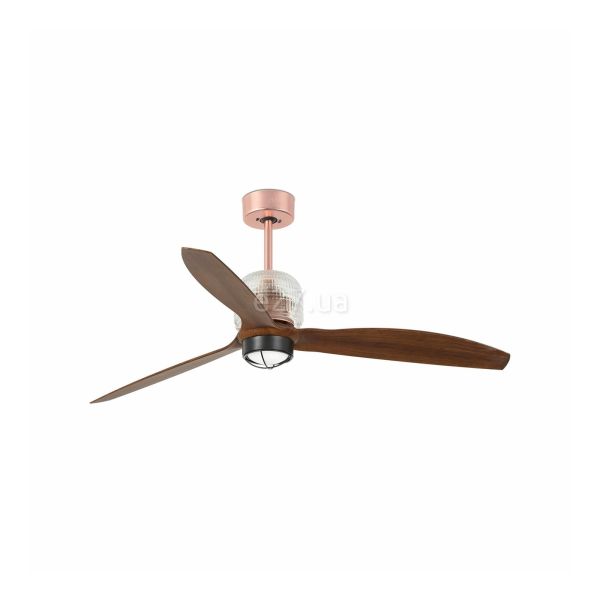 Люстра-вентилятор Faro 33399D-10 DECO FAN M LED Copper/wood FAN LED with DC motor