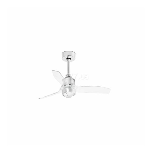 Люстра-вентилятор Faro 33426WP-9 JUST FAN XS LED Chrome/transparent fan 81cm SMART