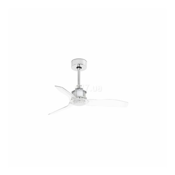 Потолочный вентилятор Faro 33426WP JUST FAN XS Chrome/transparent fan 81cm SMART