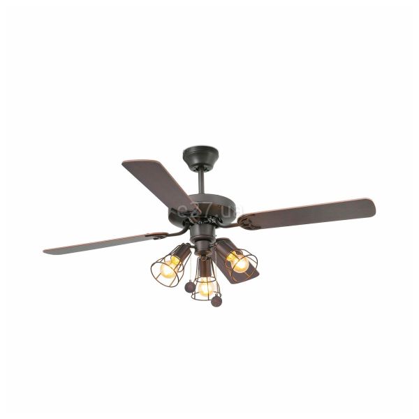 Люстра-вентилятор Faro 33713-13 YAKARTA M LED Brown fan