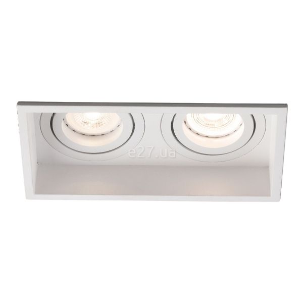 Точковий світильник Faro 40126 Hyde SQ 2L White orientable square recessed lamp