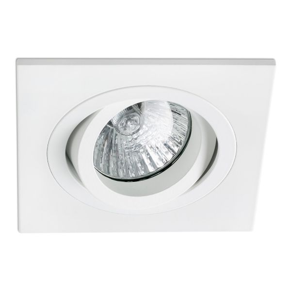 Точечный светильник Faro 43396 Radon SQ White recessed lamp