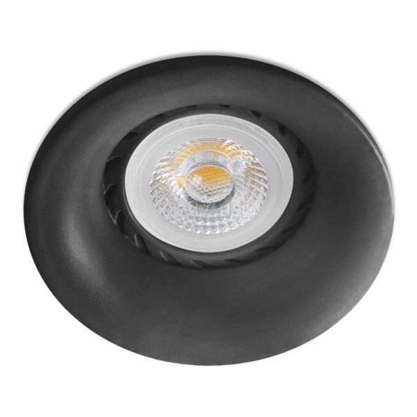 Точечный светильник Faro 43409 Neon R Black recessed lamp