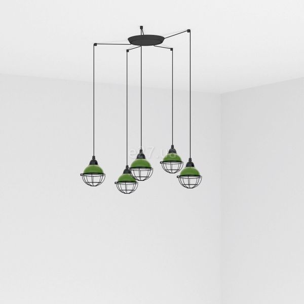 Люстра Faro 62803-5L CLAIRE 5L Green pendant lamp