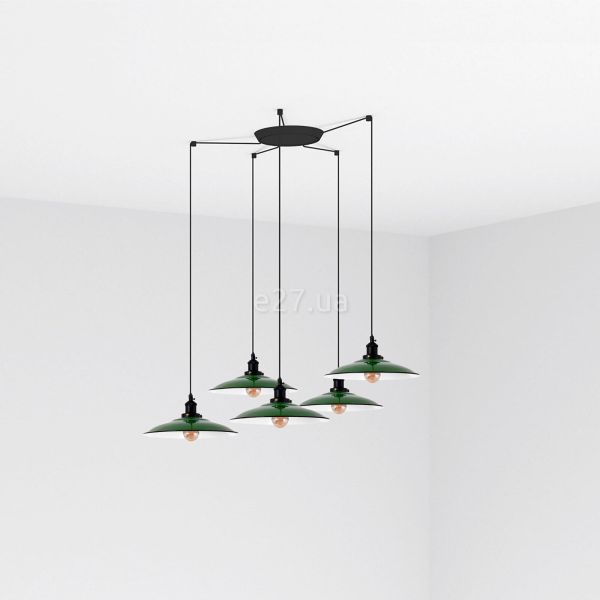 Люстра Faro 62805-5L LANG 5L Green pendant lamp