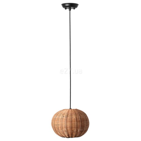 Підвісний світильник Faro 65134-73 HAKA 250 Black/rattan pendant lamp