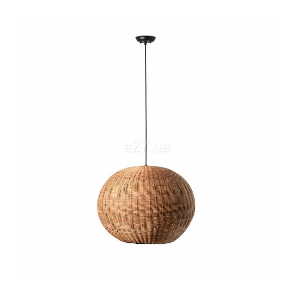 Підвісний світильник Faro 65134-75 HAKA 530 Black/rattan pendant lamp