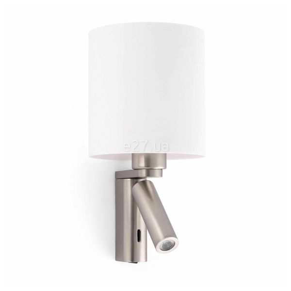 Бра Faro 68498 ROB SHADE Matt nickel wall lamp with reader