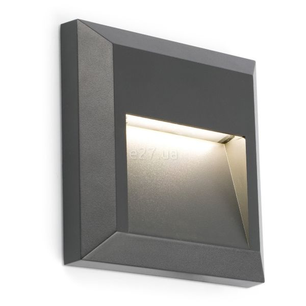 Настенный светильник Faro 70655 GRANT SQ Dark grey wall lamp