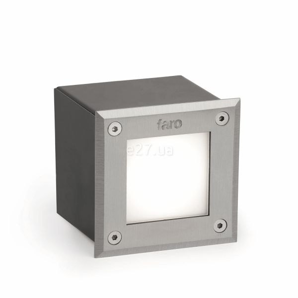 Грунтовый светильник Faro 71499N LED 18 SQ Inox square recessed lamp 3000K