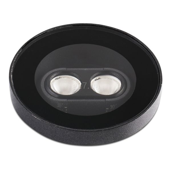 Грунтовий світильник Faro 71701 TRAS 2L Black orientable recessed lamp