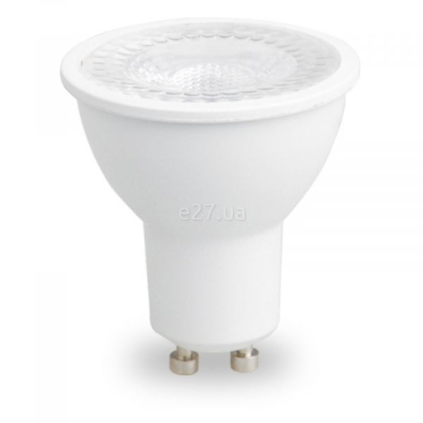 Лампа світлодіодна Feron 1713 потужністю 6W з серії Saffit. Типорозмір — MR16 з цоколем GU10, температура кольору — 2700K