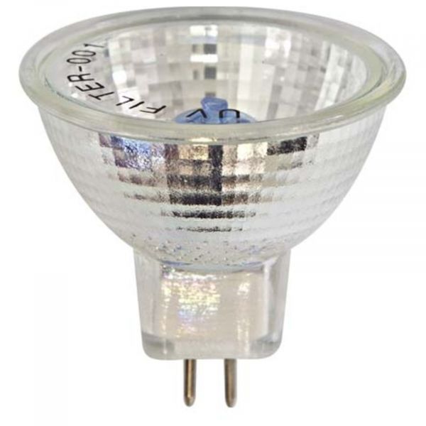 Лампа галогенна Feron 2165 потужністю 35W. Типорозмір — MR16 з цоколем G5.3, температура кольору — 2700K