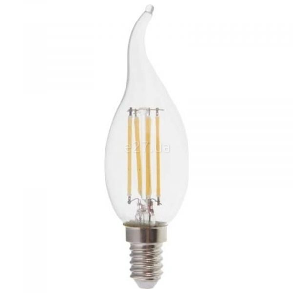 Лампа светодиодная Feron 25750 мощностью 6W из серии Filament. Типоразмер — CF37 с цоколем E14, температура цвета — 2700K