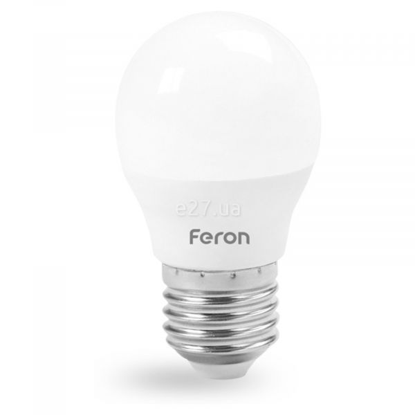 Лампа светодиодная Feron 25812 мощностью 7W из серии Saffit. Типоразмер — G45 с цоколем E27, температура цвета — 4000K
