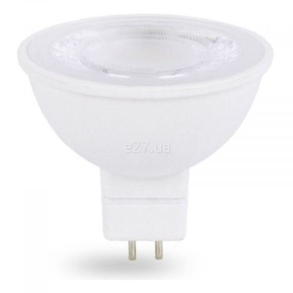 Лампа світлодіодна Feron 25837 потужністю 6W з серії Saffit. Типорозмір — MR16 з цоколем GU5.3, температура кольору — 4000K