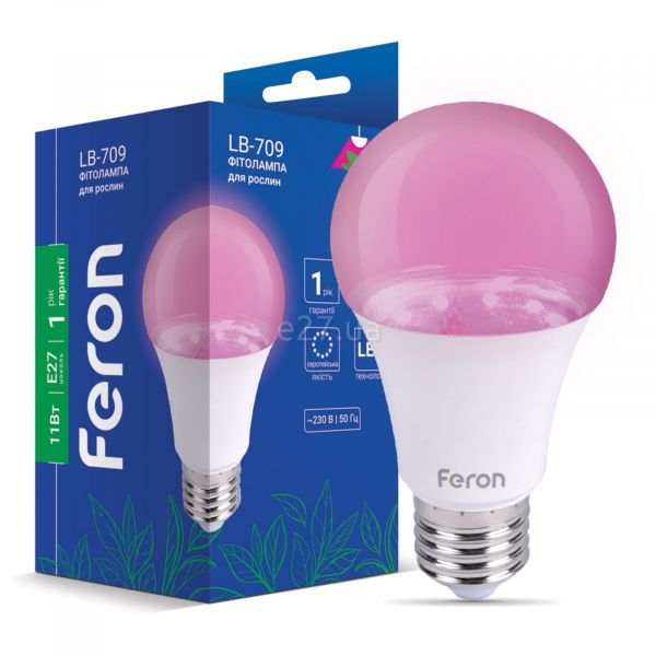 Лампа светодиодная Feron 40140 мощностью 11W. Типоразмер — A60 с цоколем E27, 
