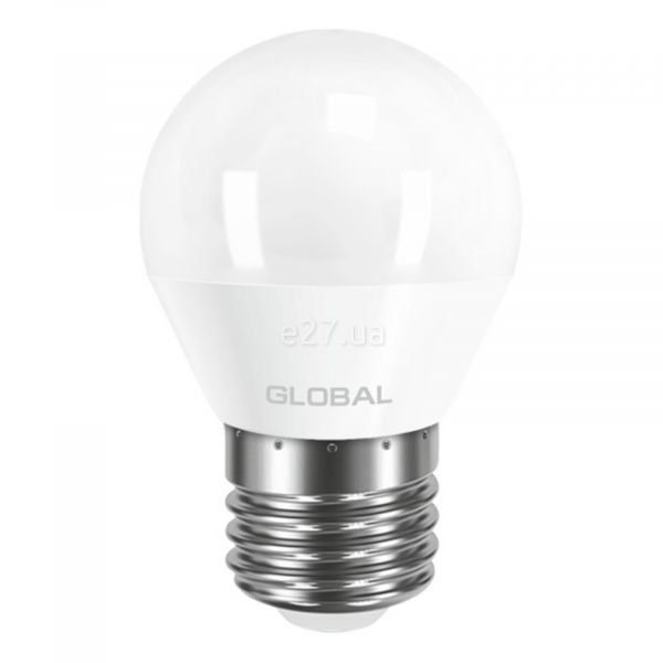 Лампа світлодіодна Global 1-GBL-142 потужністю 5W. Типорозмір — G45 з цоколем E27, температура кольору — 4100K