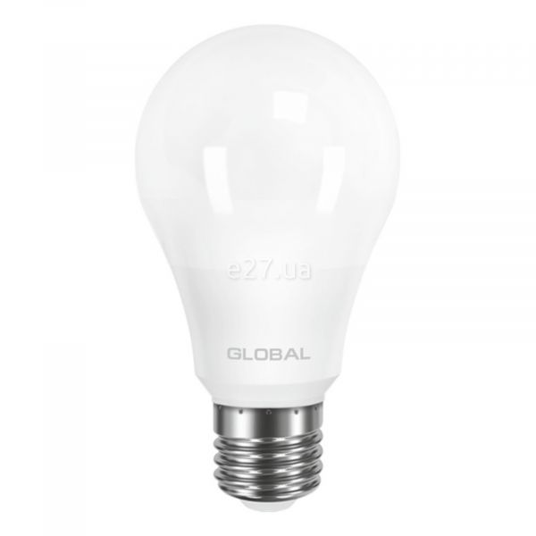 Лампа світлодіодна Global 1-GBL-161 потужністю 8W. Типорозмір — A60 з цоколем E27, температура кольору — 3000K