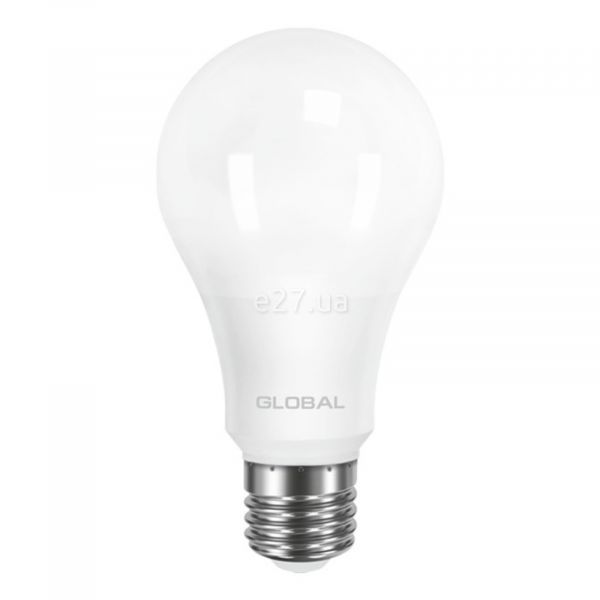 Лампа світлодіодна Global 1-GBL-165 потужністю 12W. Типорозмір — A60 з цоколем E27, температура кольору — 3000K