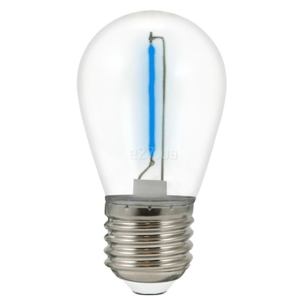 Лампа світлодіодна Goldlux 322203 потужністю 0.3W з серії Party Neon. Типорозмір — G45 з цоколем E27, температура кольору — Blue. У наборі 2шт.