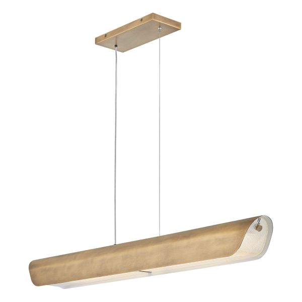 Подвесной светильник Hinkley HK-ARCO-LED-LP-117-HB Arco Linear LED Heritage Brass