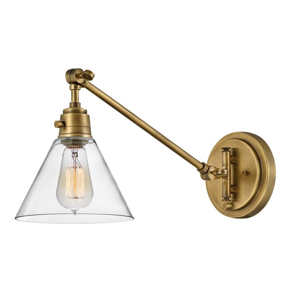 Бра Hinkley HK-ARTI-1W-HB-CG Arti 1 lt Heritage Brass/Glass