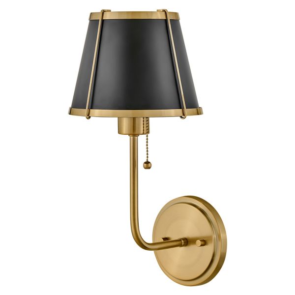 Бра Hinkley HK-CLARKE1-BR-BK Clarke 1 lt Warm Brass/Black Metal