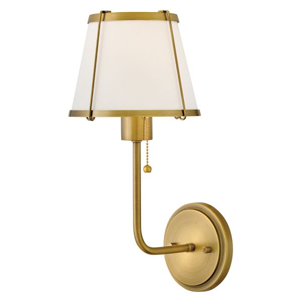 Бра Hinkley HK-CLARKE1-DBR-OW Clarke 1 lt Darkened Brass/Ivory