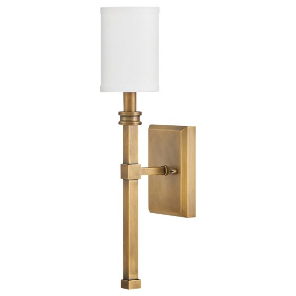 Бра Hinkley HK-MOORE-WB1-HB Moore 1 lt Heritage Brass/Ivory