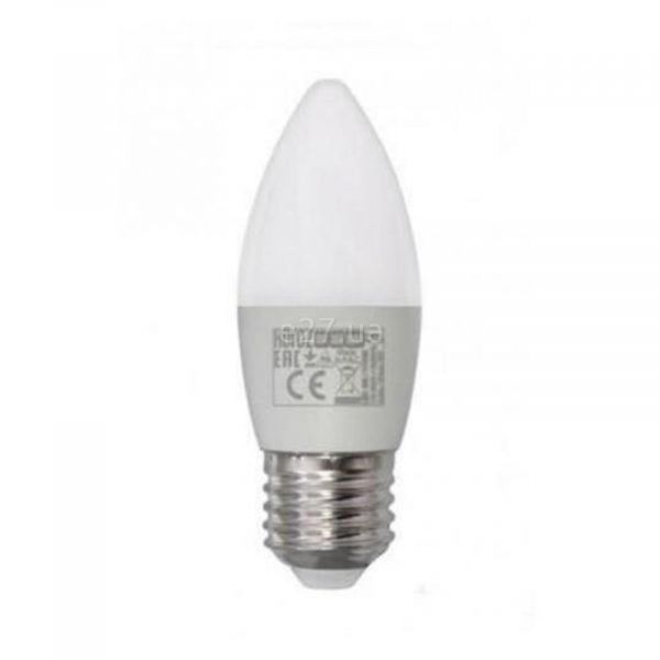 Лампа світлодіодна Horoz Electric 001-003-0008-051 потужністю 8W з серії Ultra. Типорозмір — C37 з цоколем E27, температура кольору — 3000K