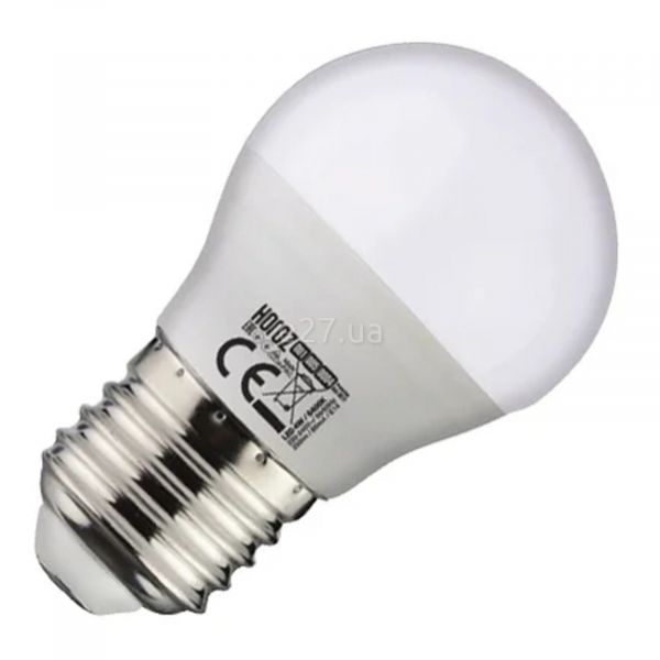Лампа светодиодная Horoz Electric 001-005-0006-041 мощностью 6W из серии Elite. Типоразмер — P45 с цоколем E27, температура цвета — 6400K