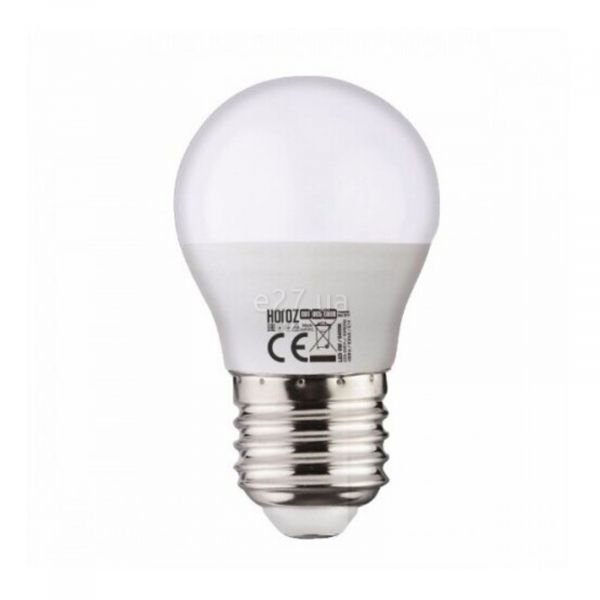 Лампа светодиодная Horoz Electric 001-005-0010-040 мощностью 10W из серии Elite. Типоразмер — P45 с цоколем E27, температура цвета — 6400K