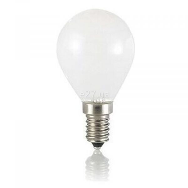 Лампа світлодіодна Ideal Lux 101217 потужністю 4W. Типорозмір — P45 з цоколем E14, температура кольору — 2700K. У наборі 10шт.