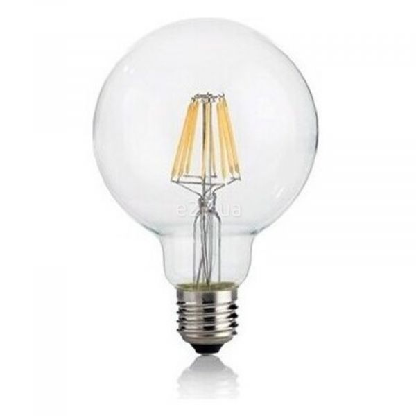 Лампа світлодіодна Ideal Lux 101323 потужністю 8W. Типорозмір — G95 з цоколем E27, температура кольору — 2700K