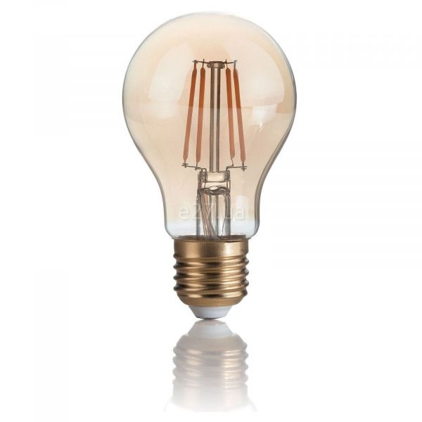 Лампа светодиодная Ideal Lux 151687 мощностью 4W из серии LED Vintage. Типоразмер — A60 с цоколем E27, температура цвета — 2200K