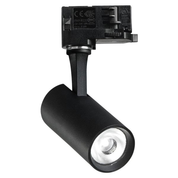 Трековый светильник Ideal Lux 340838 Fox Tr 3-phase 08w Cri90 2700k On-off Bk