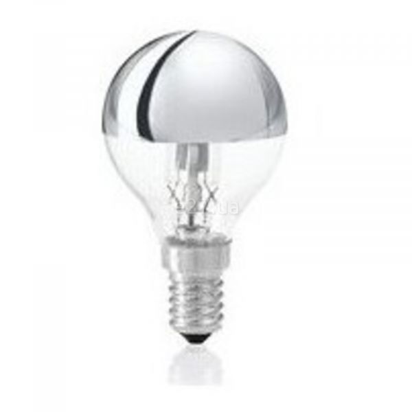 Лампа галогенна  сумісна з димером Ideal Lux 61917 потужністю 28W. Типорозмір — P45 з цоколем E14, 
