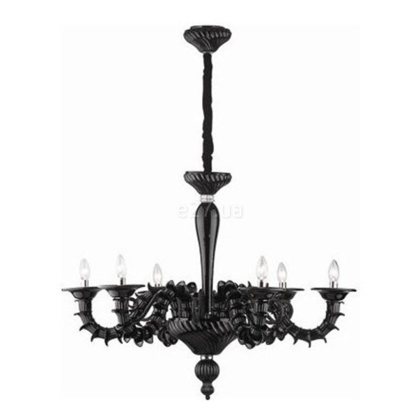 Люстра Ideal Lux 7724 Ca Rezzonico SP6 Nero