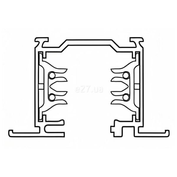 Шинопровід 2м 3 фази Ivela 7512-20-30 LKM Incasso Nero