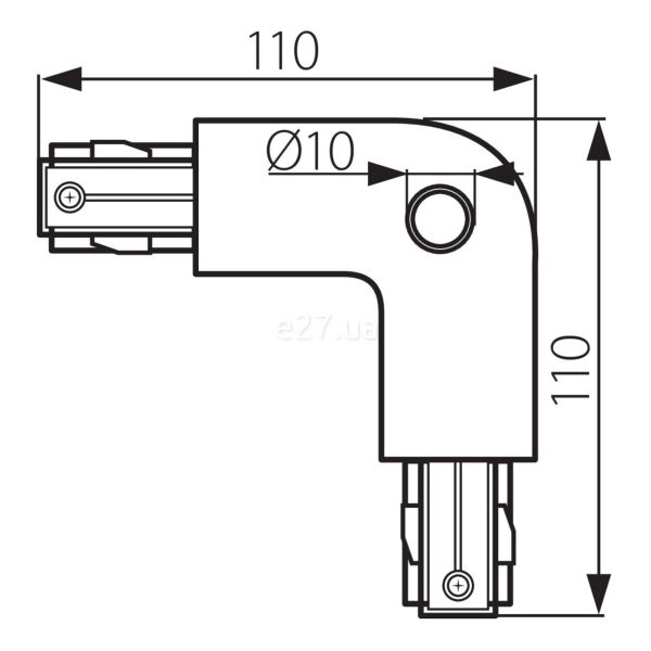 Размеры товара Kanlux 22582 Tear PR-90B-WH, габариты