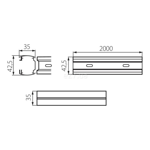 Размеры товара Kanlux 22593 Tear TR 2M-WH, габариты