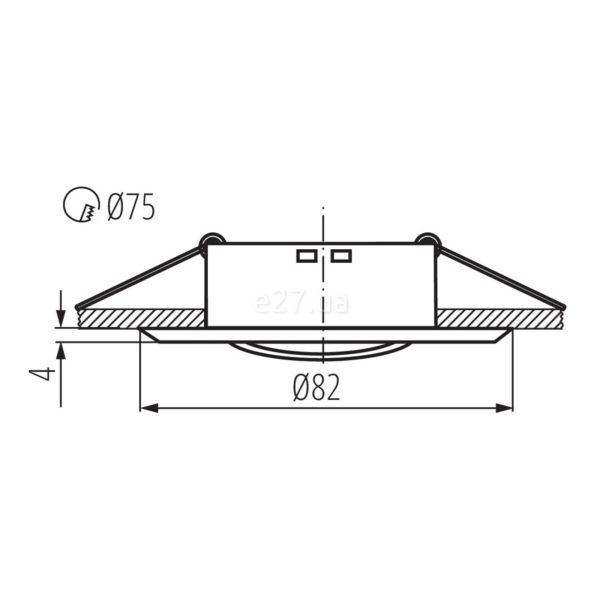 Розміри товару Kanlux 2804 Bask CTC-5515-MPC/N, габарити