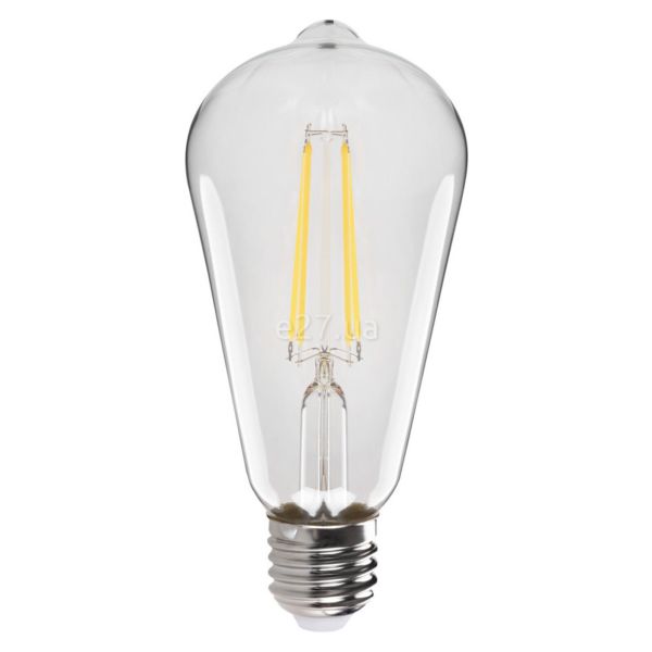 Лампа светодиодная Kanlux 33513 мощностью 8W из серии XLED. Типоразмер — ST64 с цоколем E27, температура цвета — 4000K