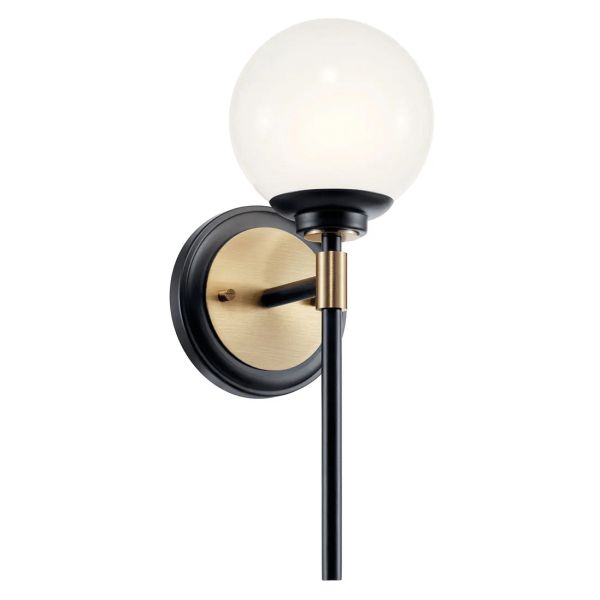Бра Kichler KL-BENNO1-BK-CPZ Benno 1 lt Black/Champagne Bronze