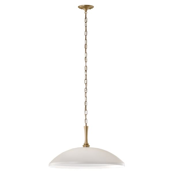 Підвісний світильник Kichler KL-DELAROSA-P-WH Delarosa 1 lt White/Champagne Bronze